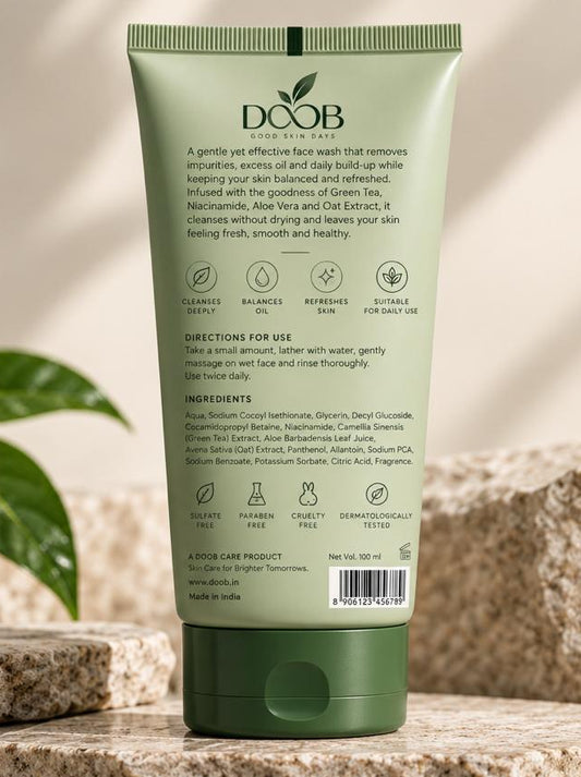 Gentle Daily Face Wash with Glycolic Acid & Niacinamide - 150 ml